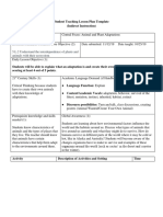 Student Teaching Lesson Plan Template (Indirect Instruction)