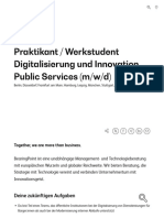 Praktikant - Werkstudent Digitalisierung Und Innovation Public Services (M - W - D) - BearingPoint Deutschland