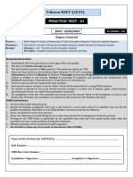 Practice Test-01 Questions NEET