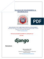 21CS62 Fullstack Django Lab Manuals - SEACET