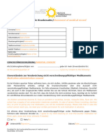 Formblatt Krankenakte Form Medicale File