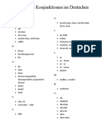 Liste Von Konjunktionen Im Deutschen