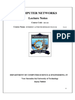 Computer Networks Lecture Notes: Course Code - Course Name