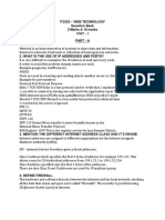 IT2353 - Web Technology Question Bank 2 Marks & 16 Marks Unit - I Part - A 1. Define Internet