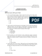 Online Activity-08 Arithmetic Reasoning Each Correct Answer Will Be Given 5 Marks