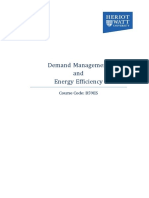 Demand Management and Energy Efficiency: Course Code: B59ES