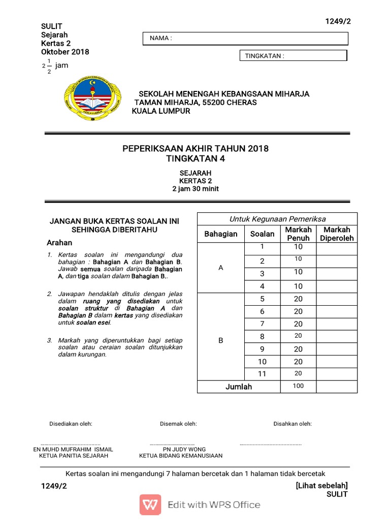 Format Muka Depan | PDF