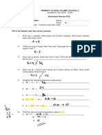 Jawaban PTS Review Algebra & Fractions