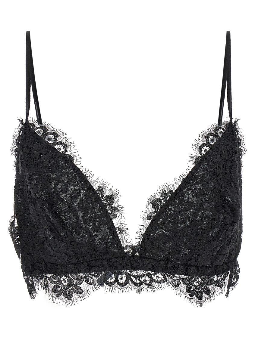 Shop Zimmermann Black Illustration Lace Bralette Top