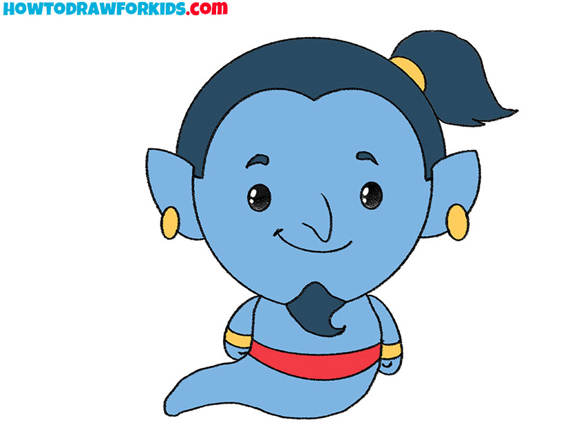 easy way to draw Genie