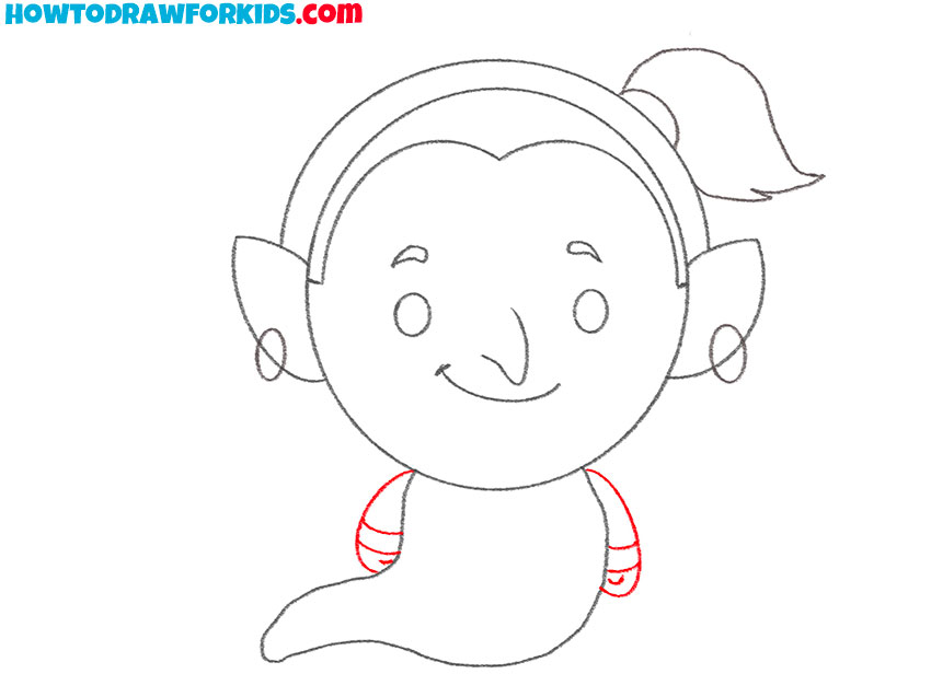 how to draw Genie step by step easy