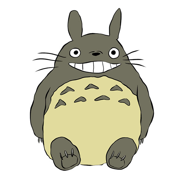 how to draw totoro