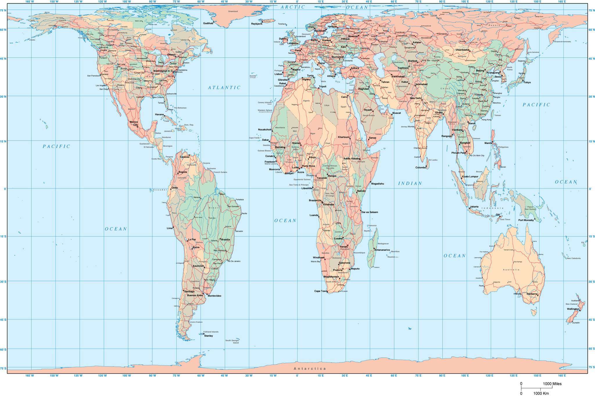 Peters Projection Map Vs