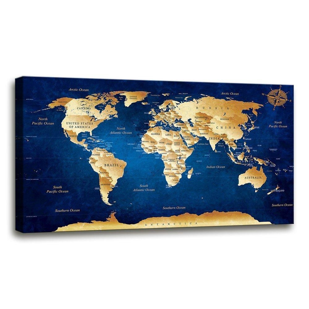 Large Wall World Map