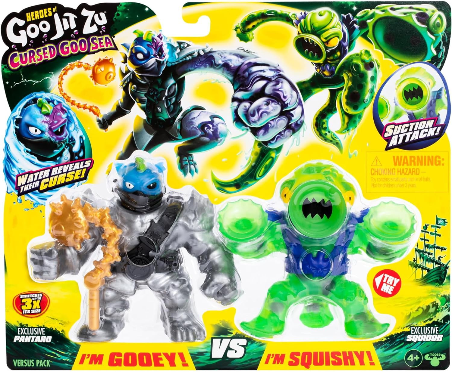 Heroes of Goo Jit Zu Stretchy Squishy Toy, Cursed Goo Sea Pantaro ...