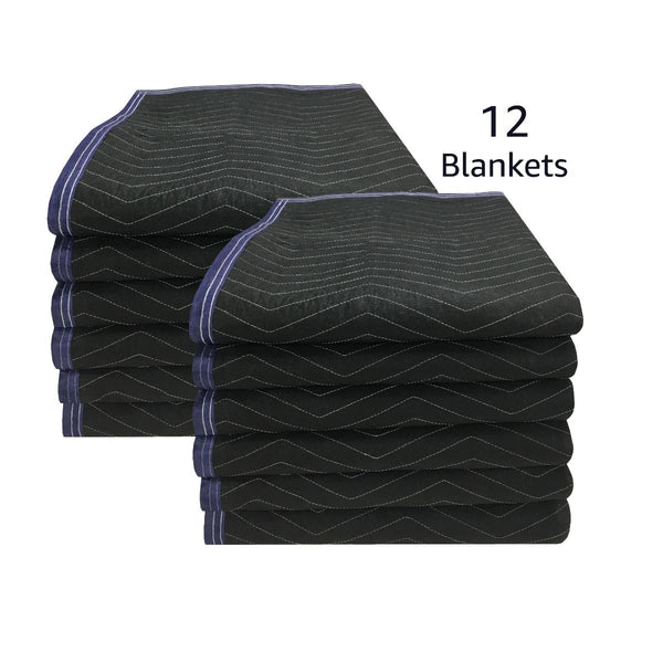 NEW Professional Moving Blankets - Bundle of 12