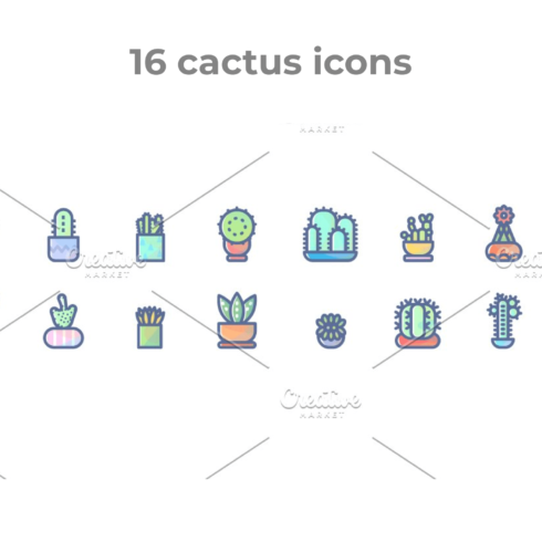 16 cactus icons main cover.