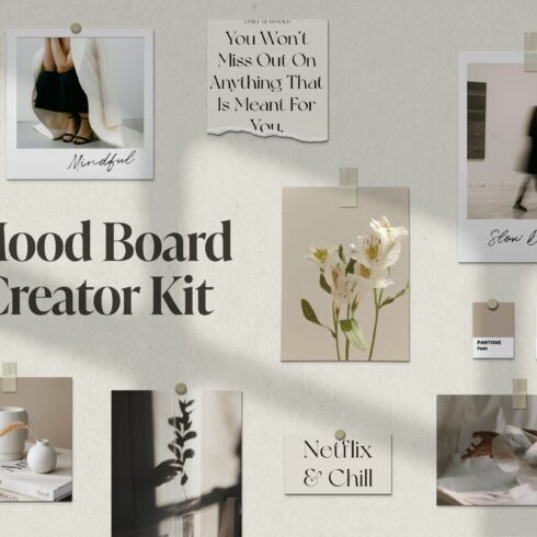 Mood Board Mockup Scene Creator cover image.