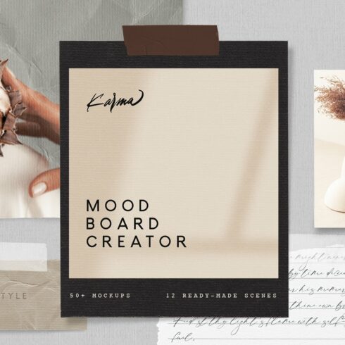 Mood Board Creator | 50+ Mockups cover image.