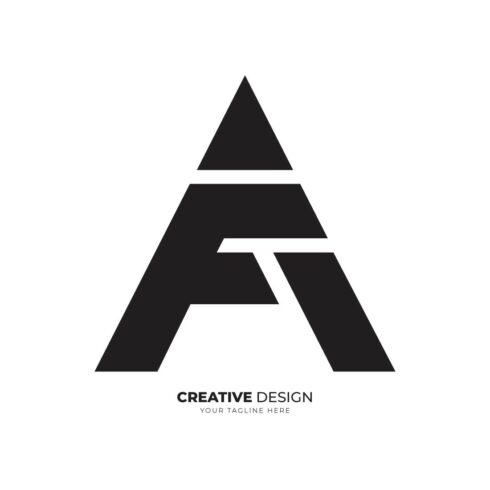 Letter branding Fa or Af abstract modern logo concept cover image.