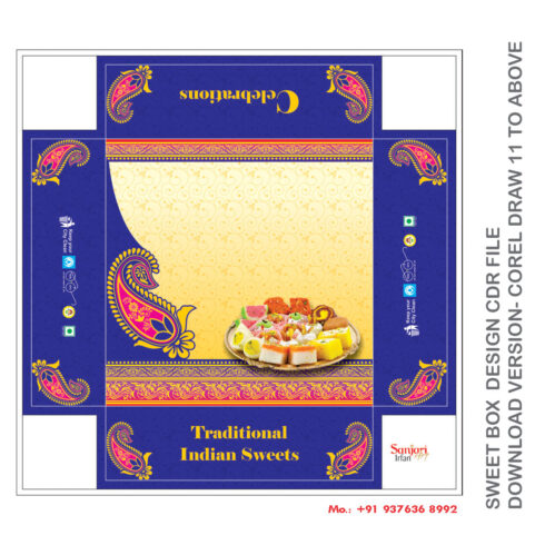 SWEET BOX DESIGN CDR FILE DOWNLOAD VERSION- COREL DRAW 11 TO ABOVE FULL EDITABLE WITH FONT cover image.