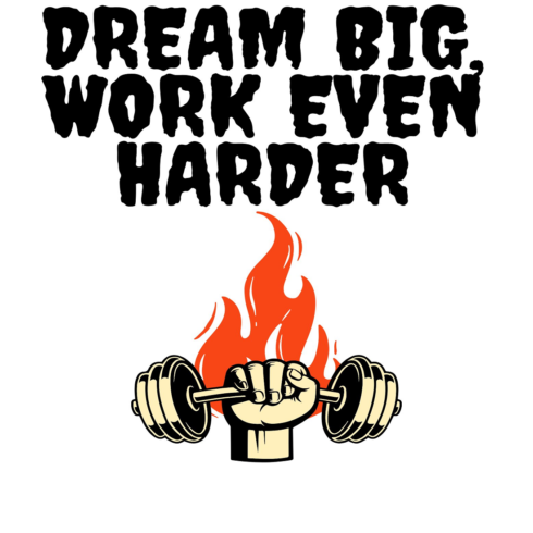 dream big work even harder best t-shirt and more etc design and logo cover image.