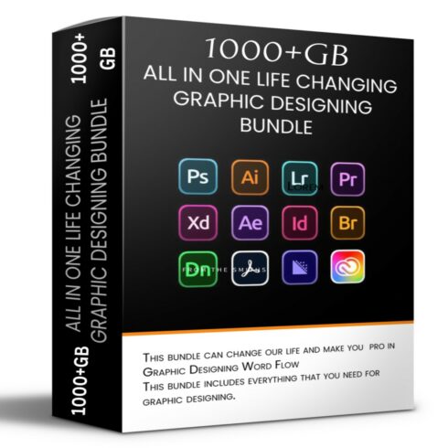 1000+GB Graphics Design Bundle Amezing Graphic design cover image.