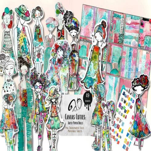 Canvas Cuties Artsy Paper Dolls cover image.