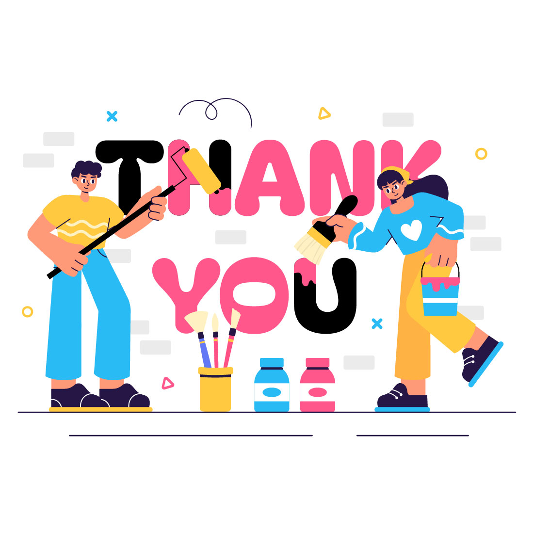 10 Thank You Illustration preview image.