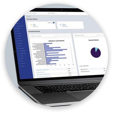 Laptop computer showing screenshot of ResMan integrations