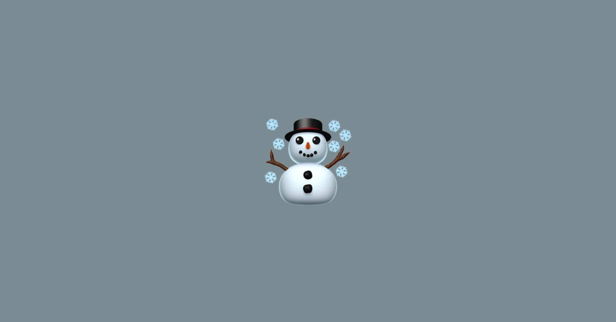 Snowman emoji