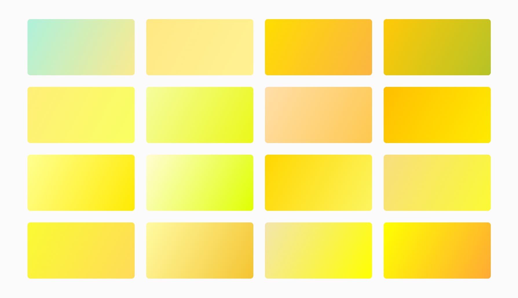 yellow gradients