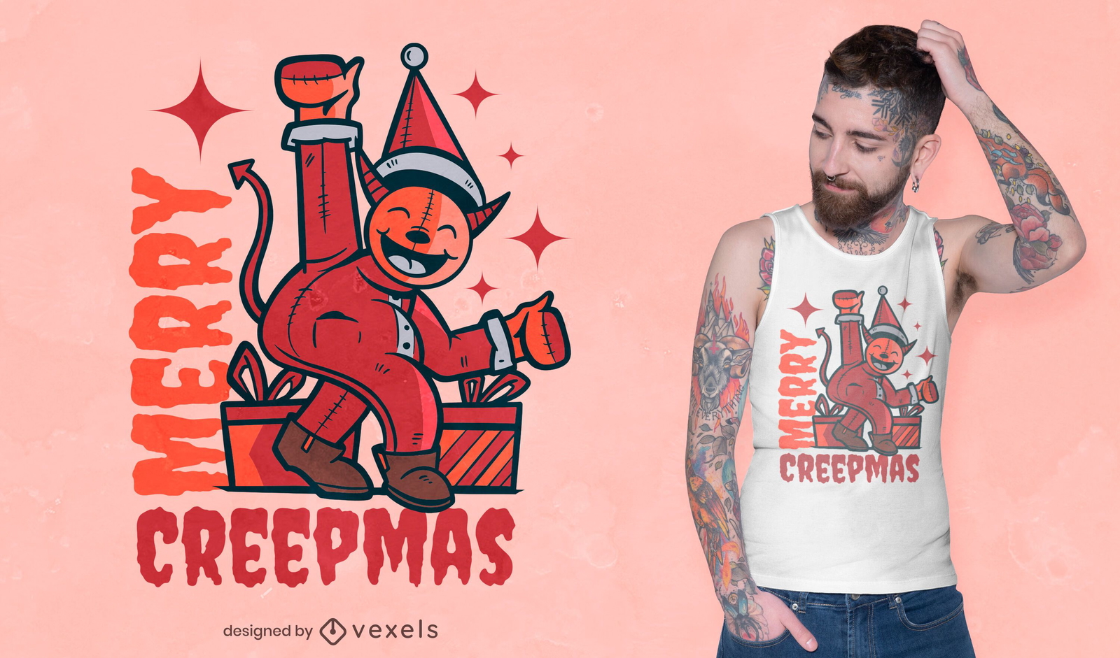 Frohe Creepmas T-Shirt Design