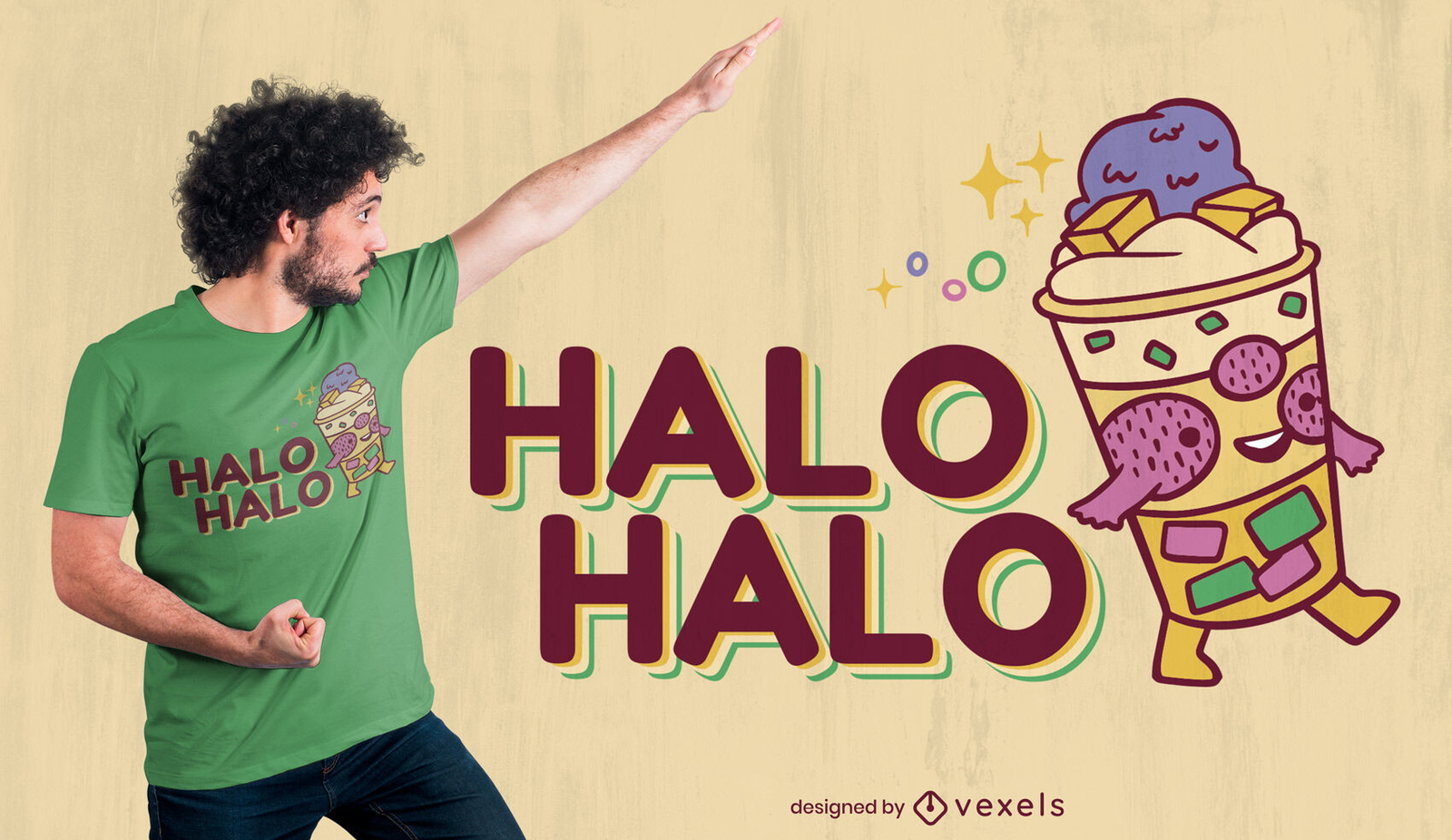 Halo Halo Dessert-T-Shirt-Design