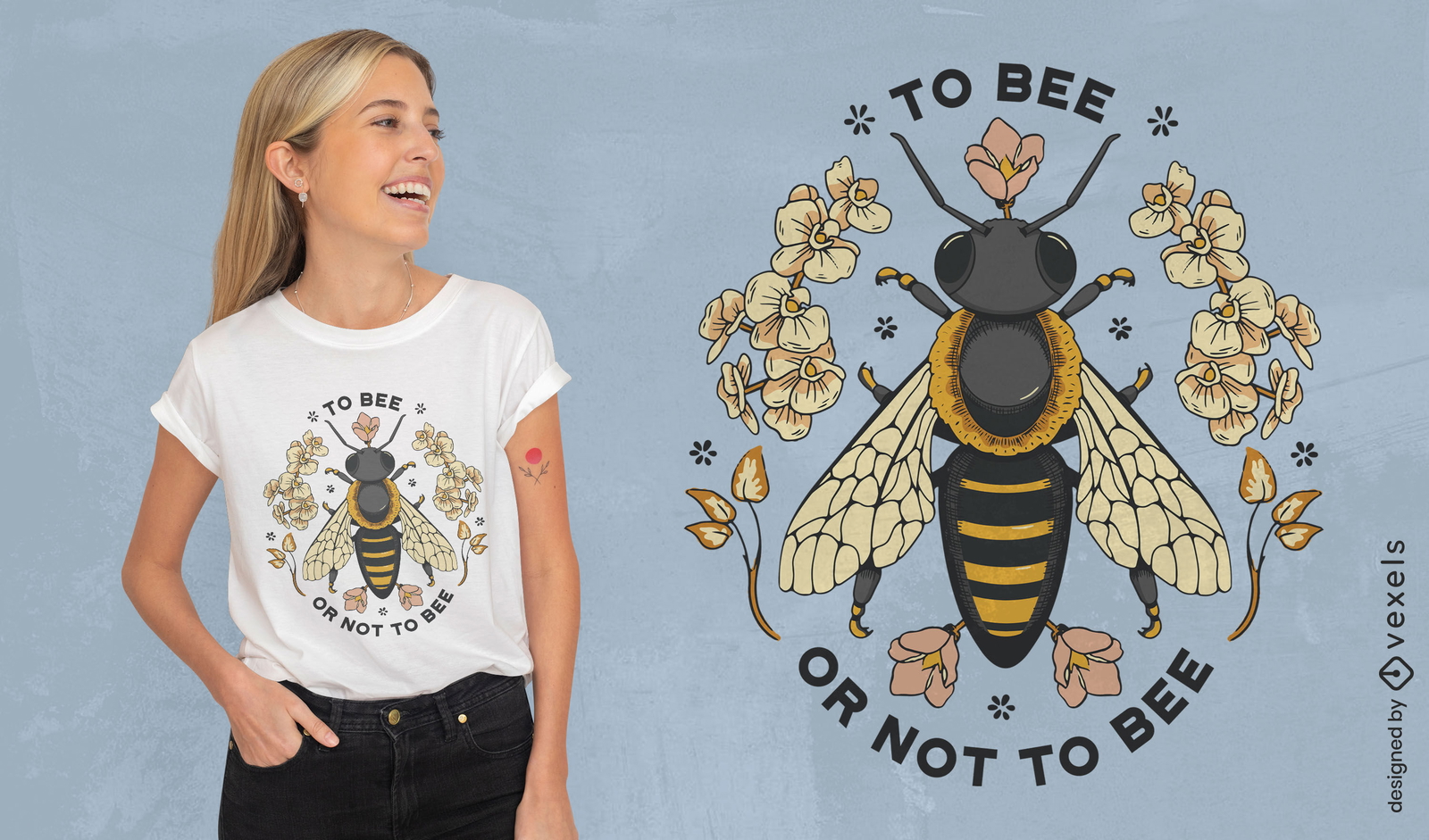 Bienenkönigin-Zitat-T-Shirt-Design