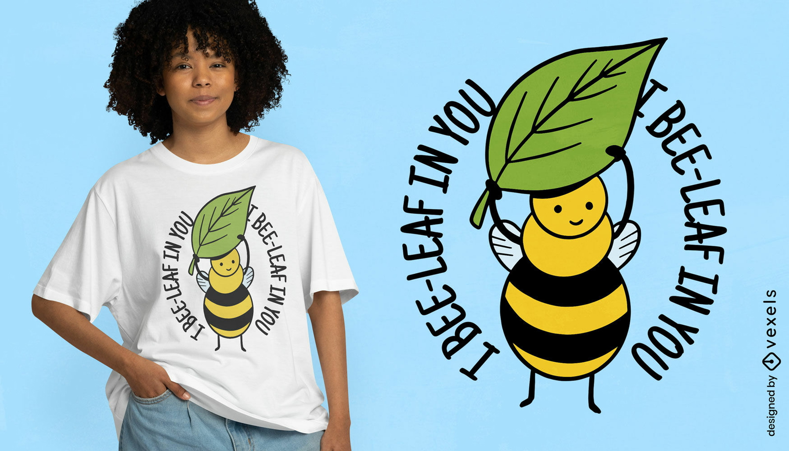 Bienenblatt in deinem T-Shirt-Design