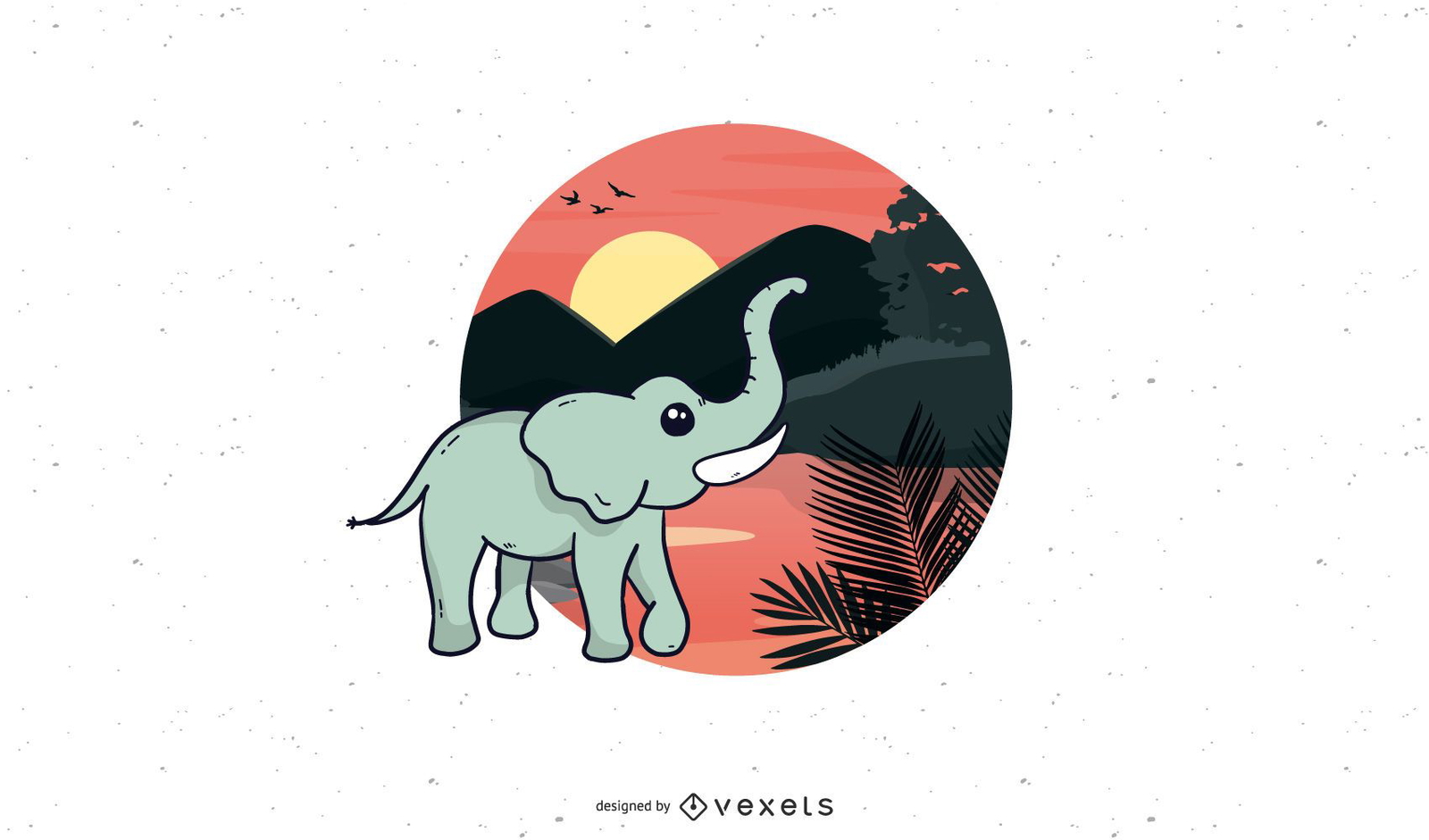 Elefante de vetor grátis