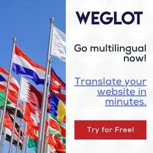 Weglot English banner