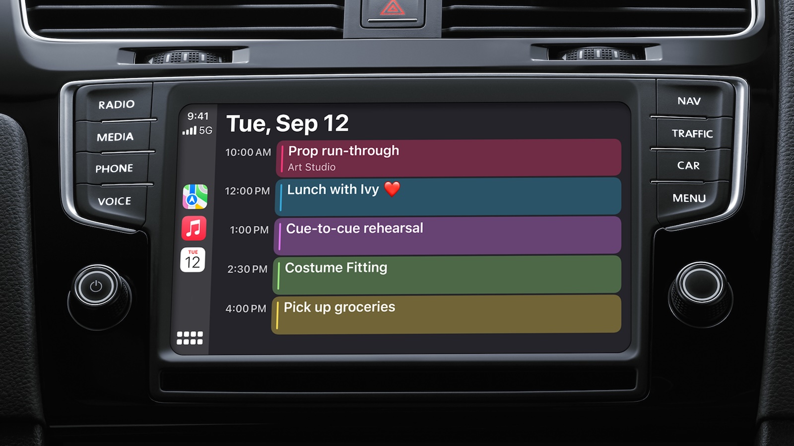 carplay calendar app