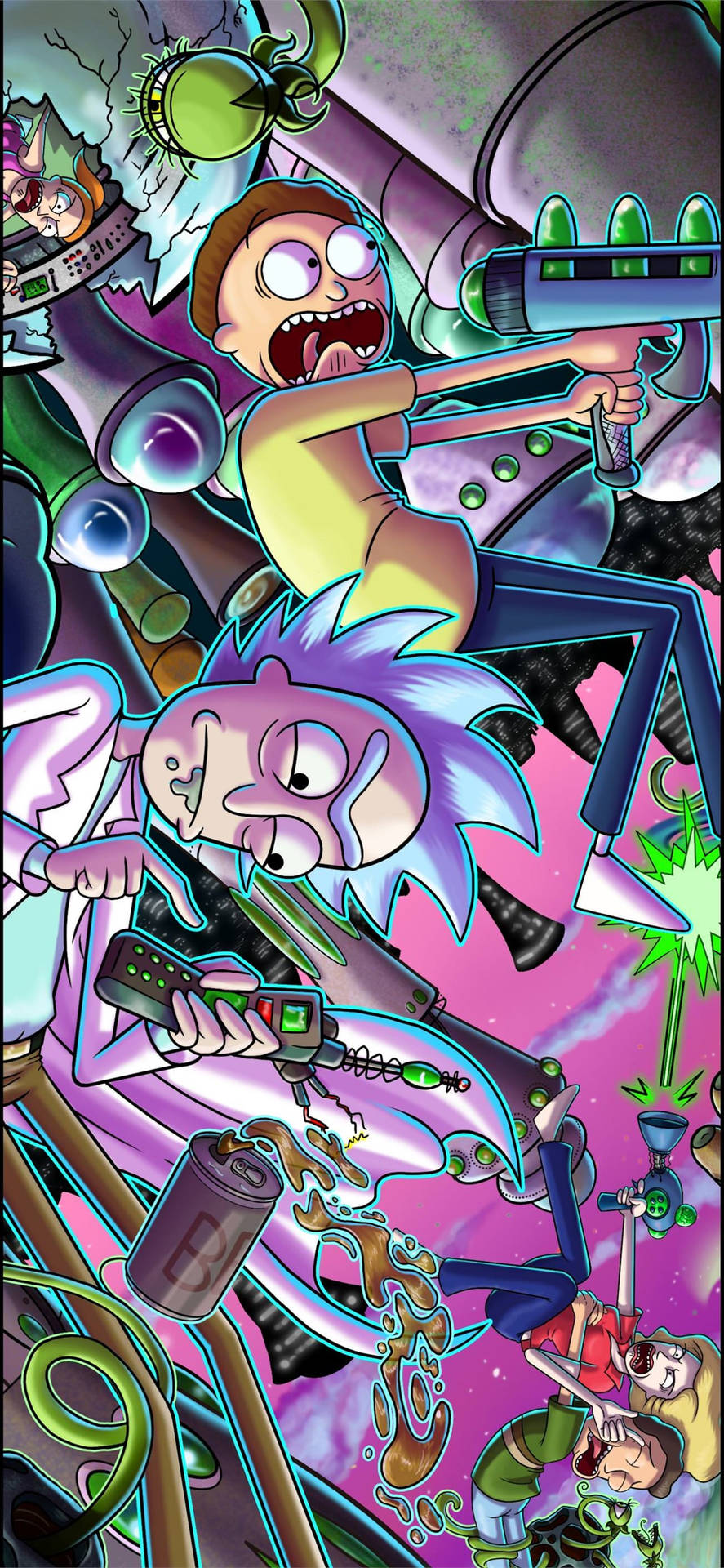 Rick Och Morty Cool Wallpaper