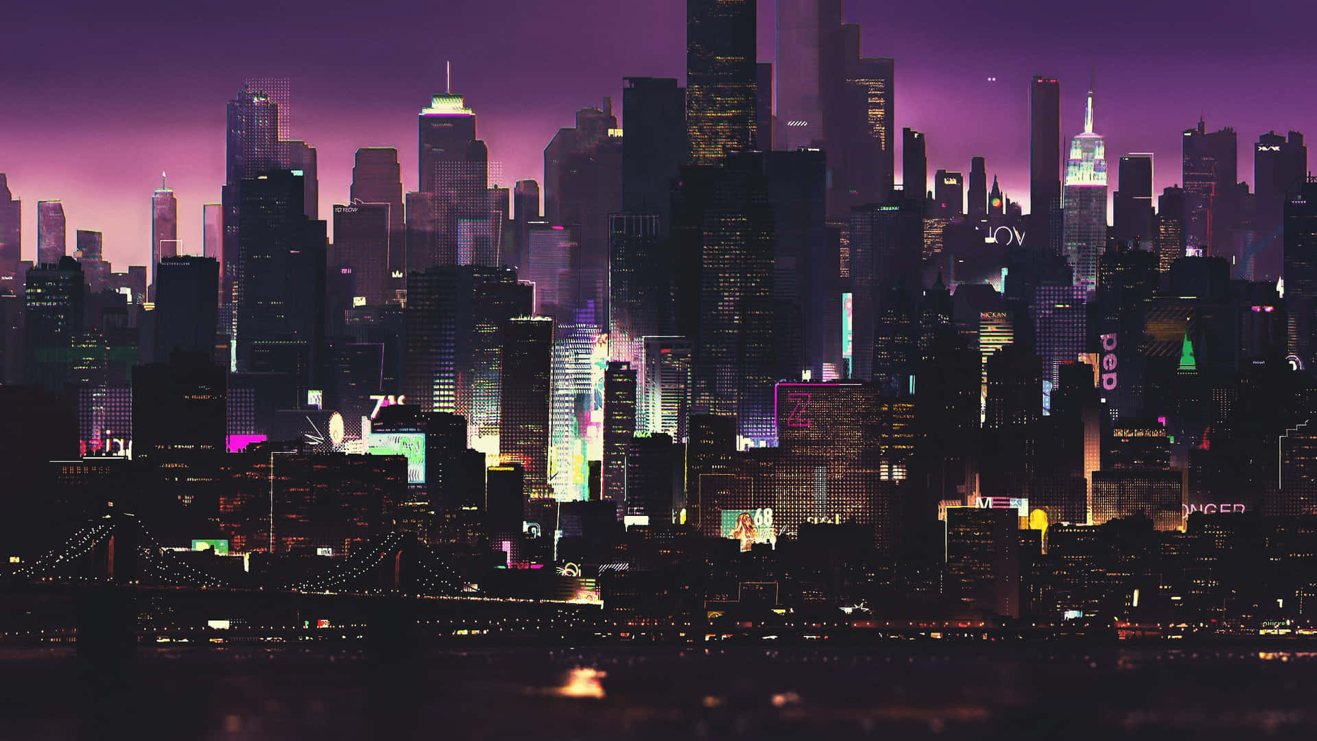 Wallpaper 1920x1080 Dark City