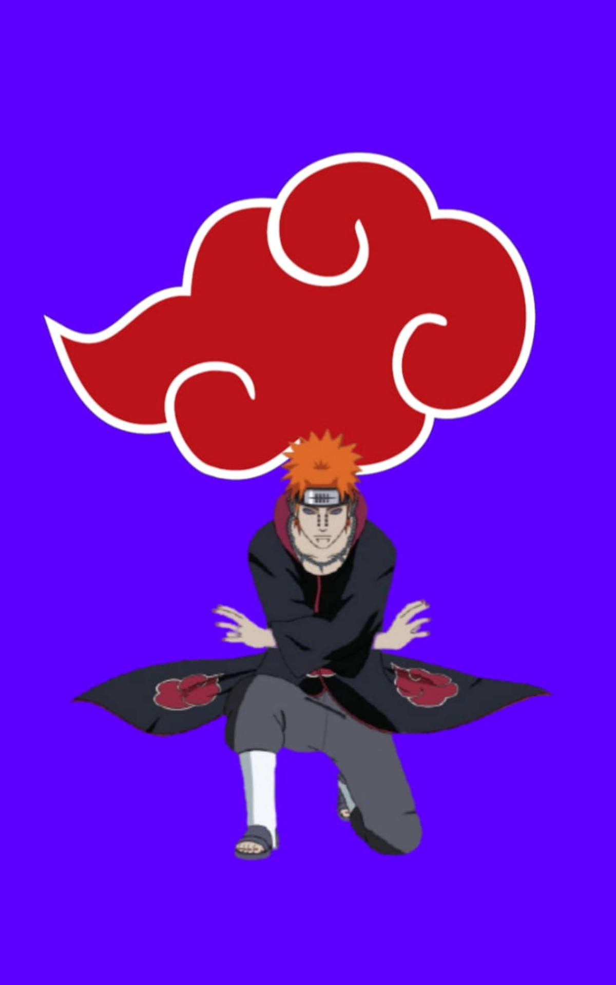 Pain Akatsuki Cloud iPhone Wallpaper