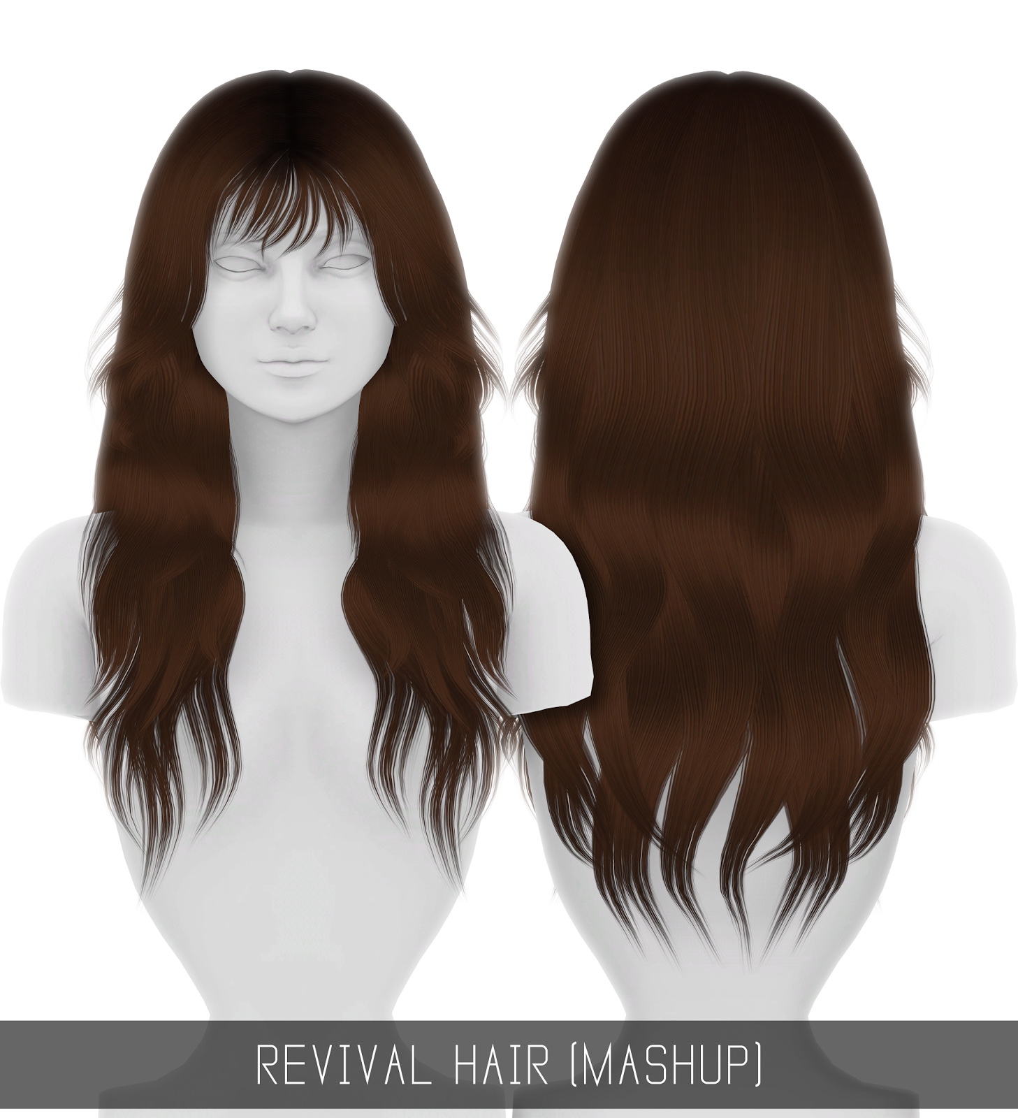 Sims 4 cc long wavy hair - mazvital