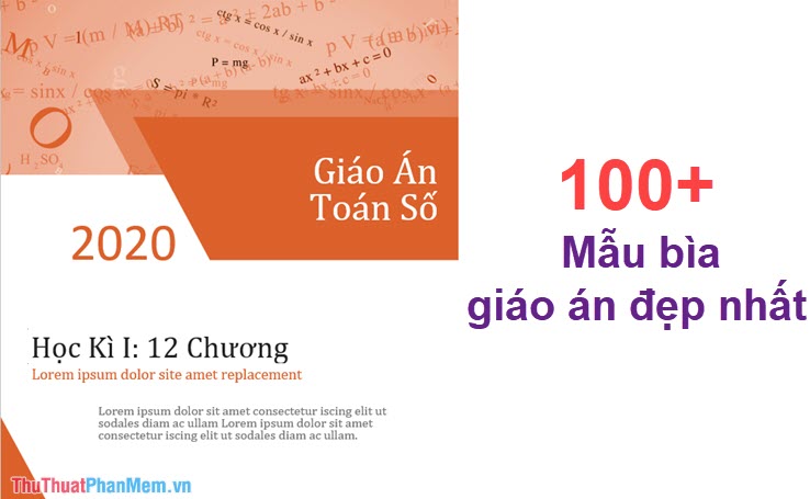 100+ Mẫu bìa giáo án đẹp nhất