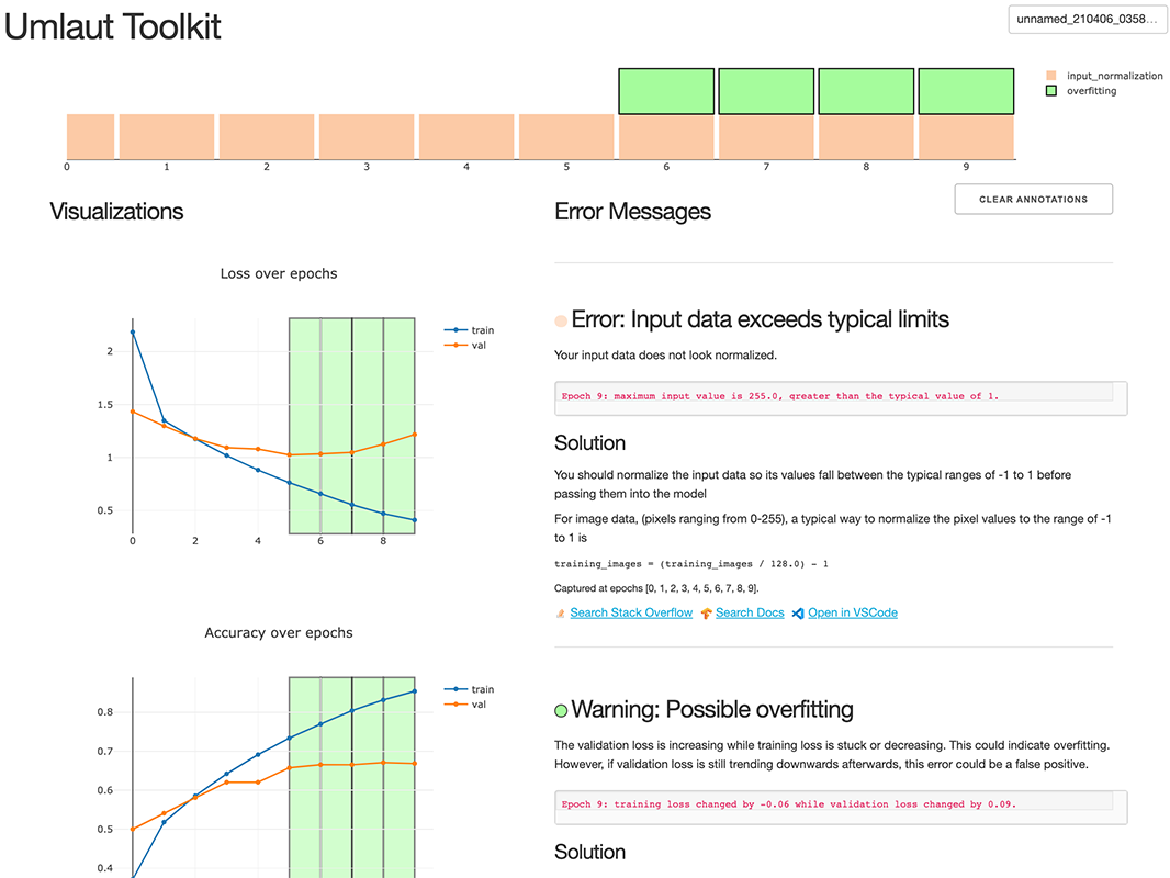 View of Umlaut web interface