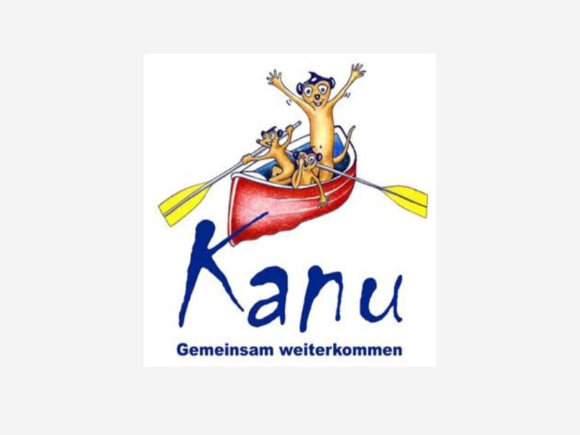 Das Projekt-Logo zeigt eine Familie in einem Kanu, welches schwankt und zu kentern droht