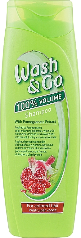 Șampon cu extract de rodie pentru păr vopsit Wash&Go