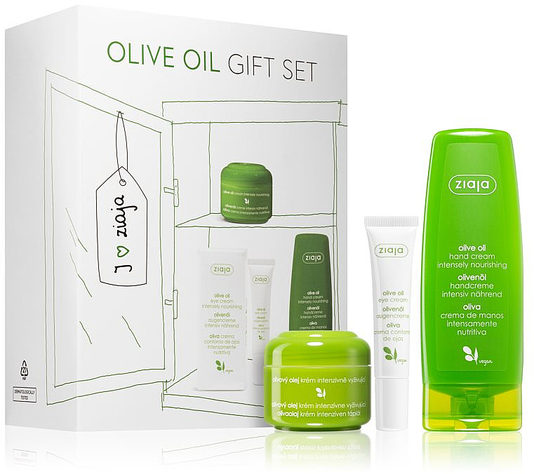 Set - Ziaja Olive Oil (f/cr/50ml + eye/cr/15ml + h/cr/80ml)