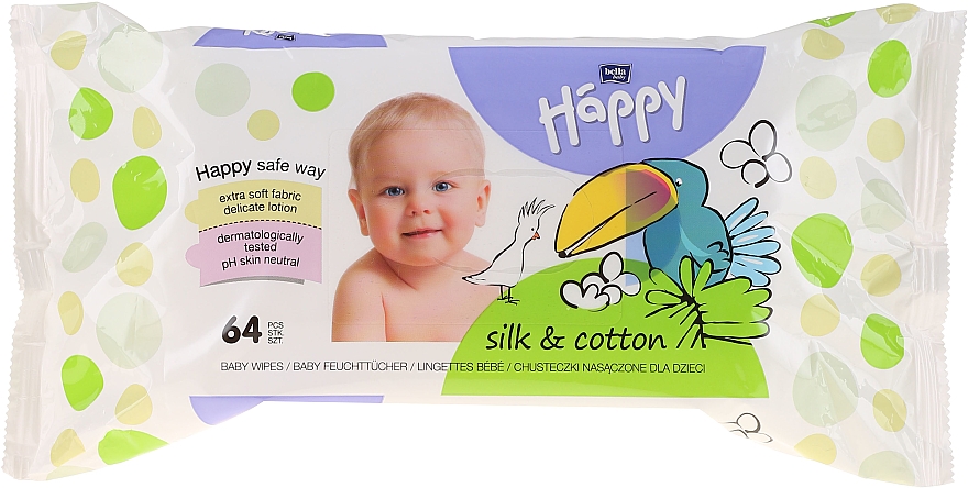 Șervețele umede - Bella Baby Happy Silk & Cotton