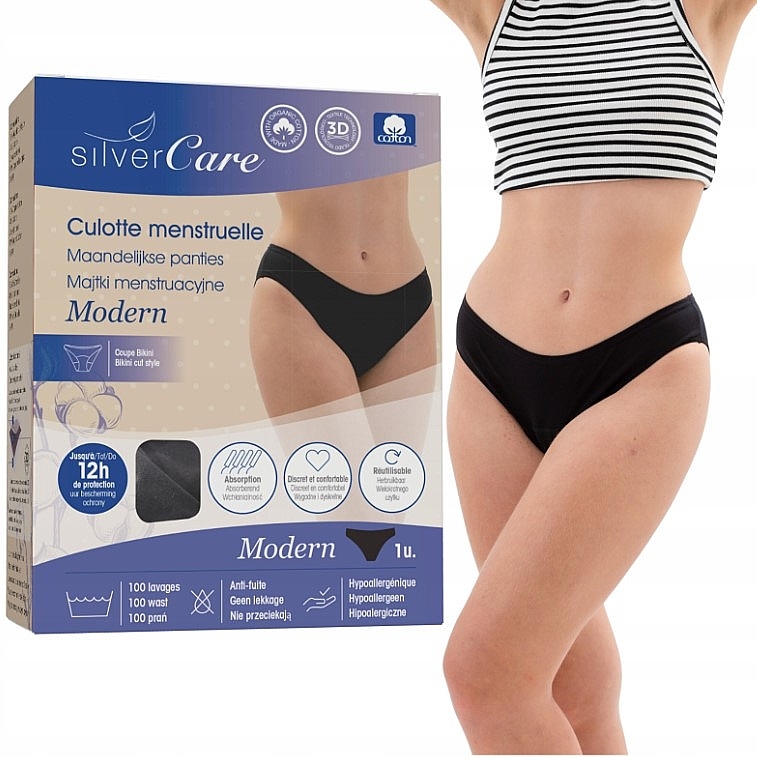 Chiloți menstruali "Silver Care. Modern" - Masmi Menstrual Panties